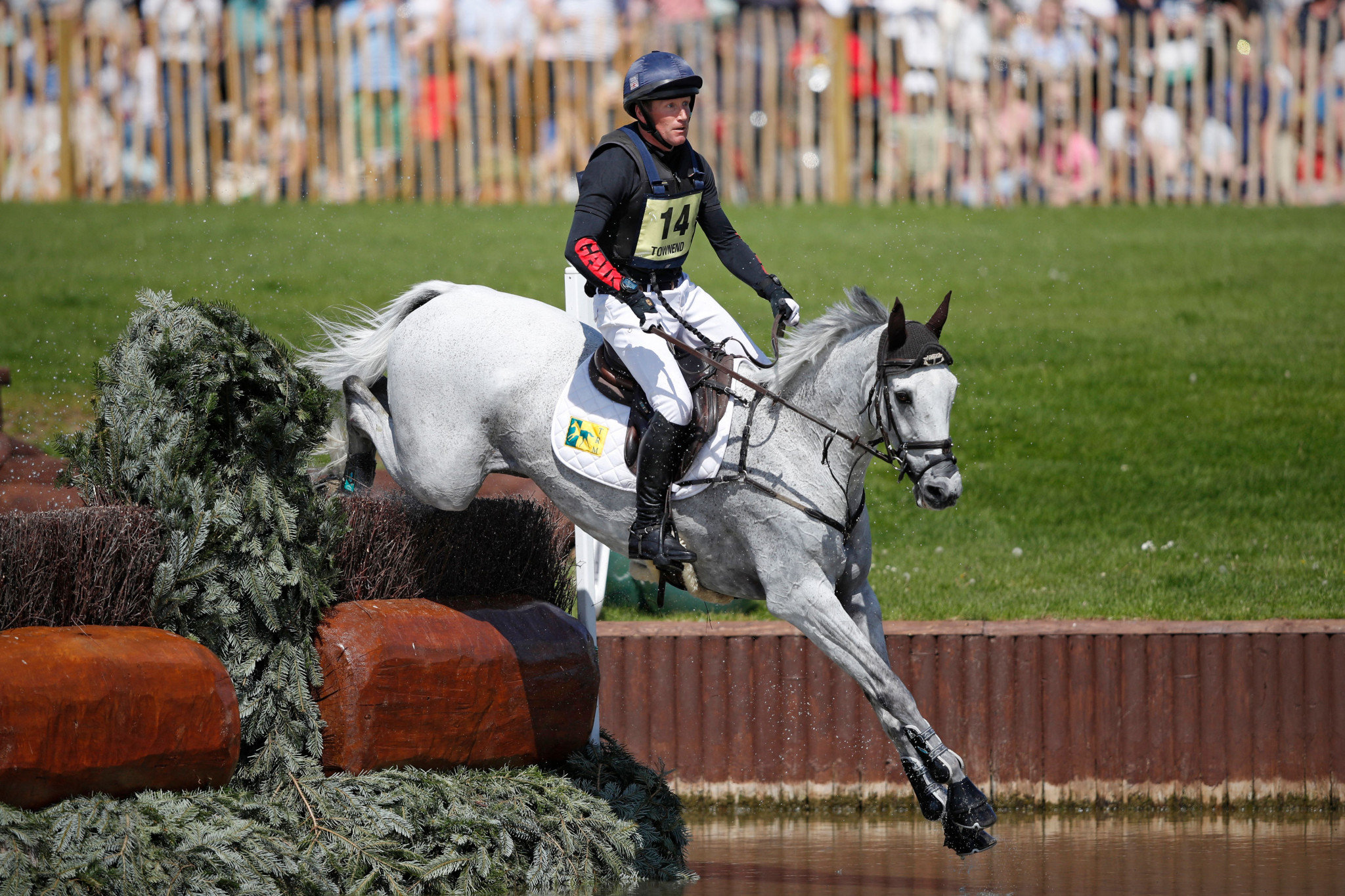 Oliver Townend and Swallow Springs are up to second at the Badminton Horse Trials ©Getty Images