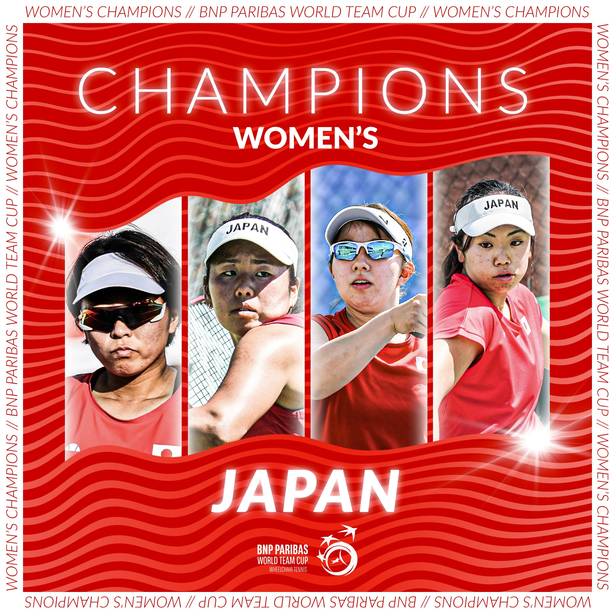 Japan were crowned women's champions for the first time ©ITF