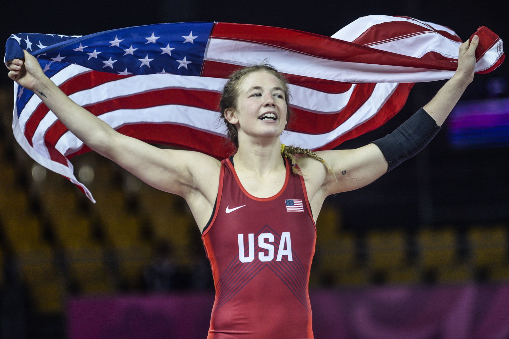 Tokyo 2020 bronze medallist Sarah Hildebrandt helped the United States to the women's freestyle team title at wrestling's Pan American Championships ©Getty Images