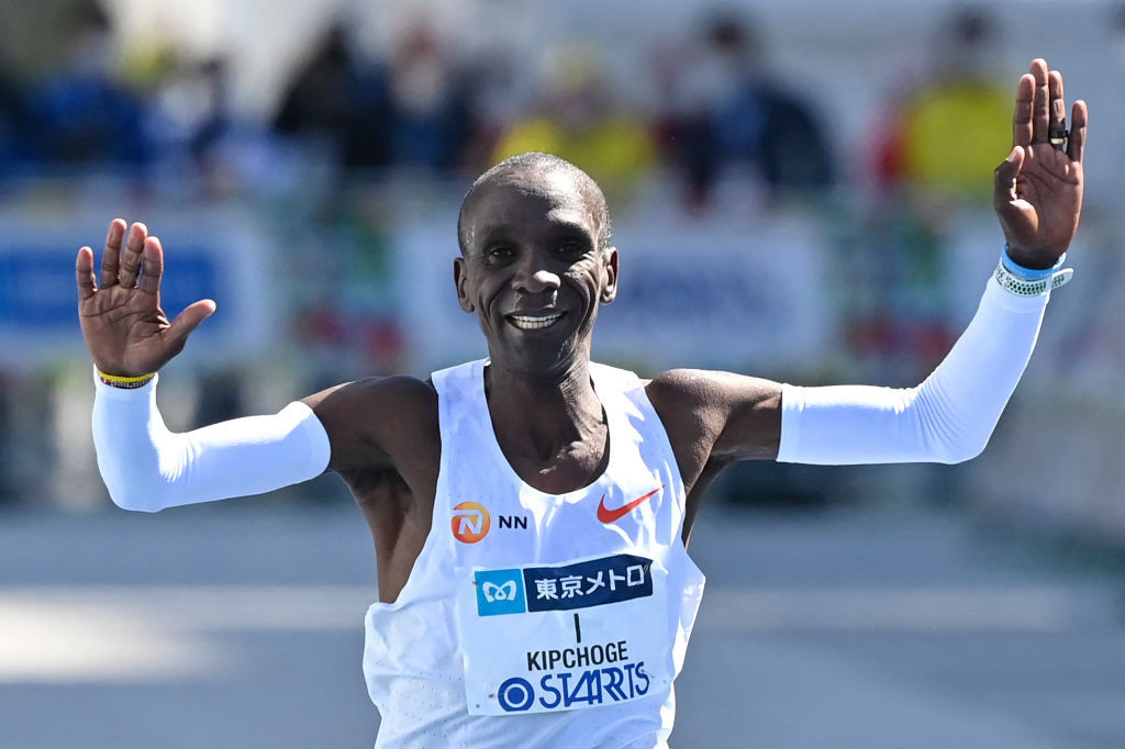 Kenya's marathon world record holder and trailblazer Eliud Kipchoge won the 5,000m at the first ever Diamond League event in Doha 12 years ago ©Getty Images