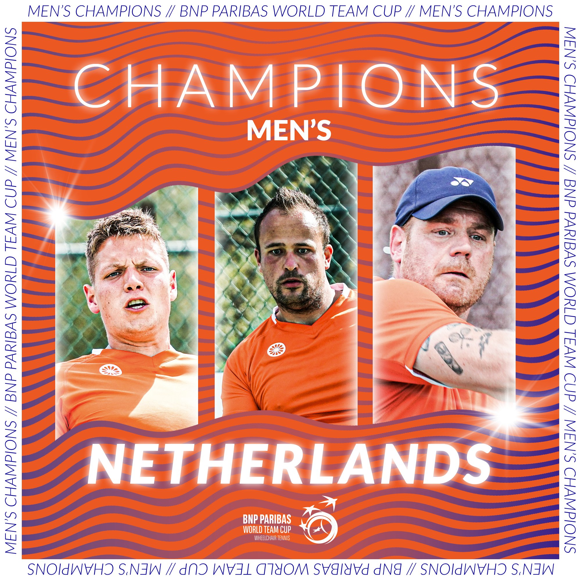 The Netherlands earned victory in the men's competition ©ITF