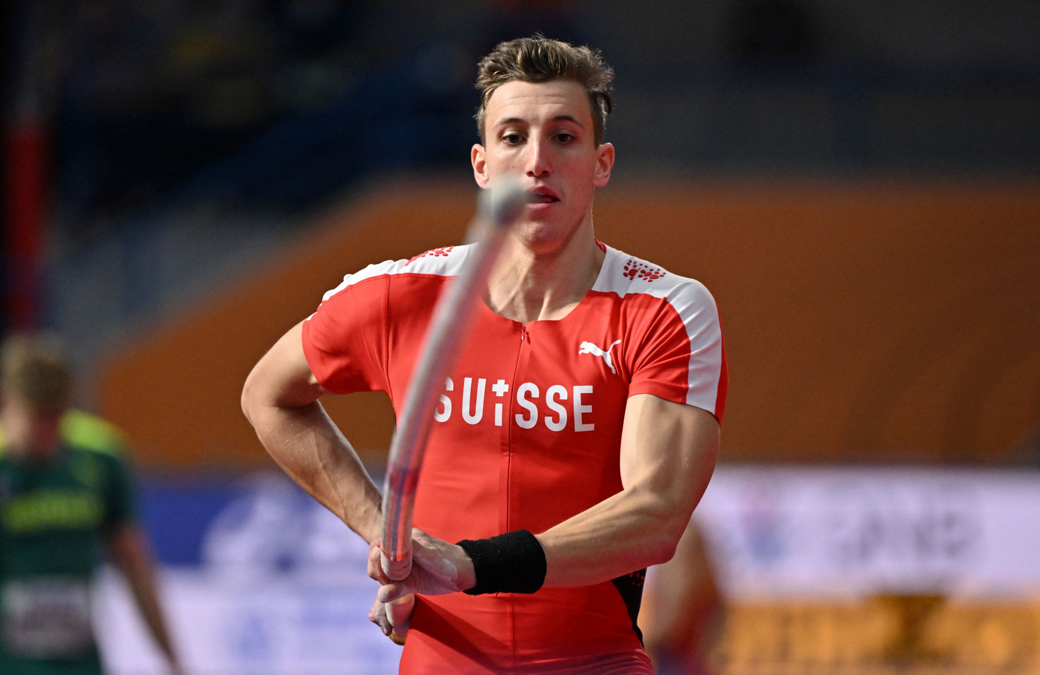 Switzerland's Simon Ehammer posted the joint-highest mark in the pole vault on his way to winning the men's decathlon event in Ratingen ©Getty Images