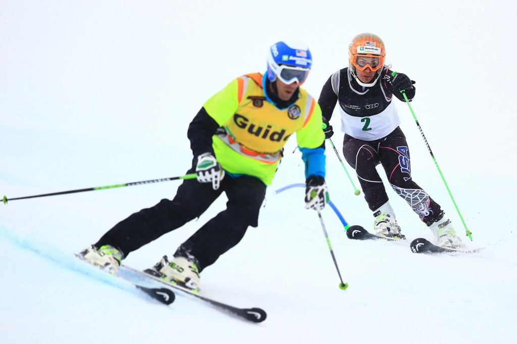 Danielle Umstead and guide and husband Rob claimed slalom victory in Aspen ©Getty Images