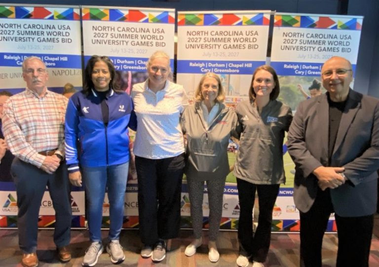 A delegation from the United States International University Sports Federation Board of Directors has inspected North Carolina's bid for the 2027 Summer World University Games ©North Carolina 2027