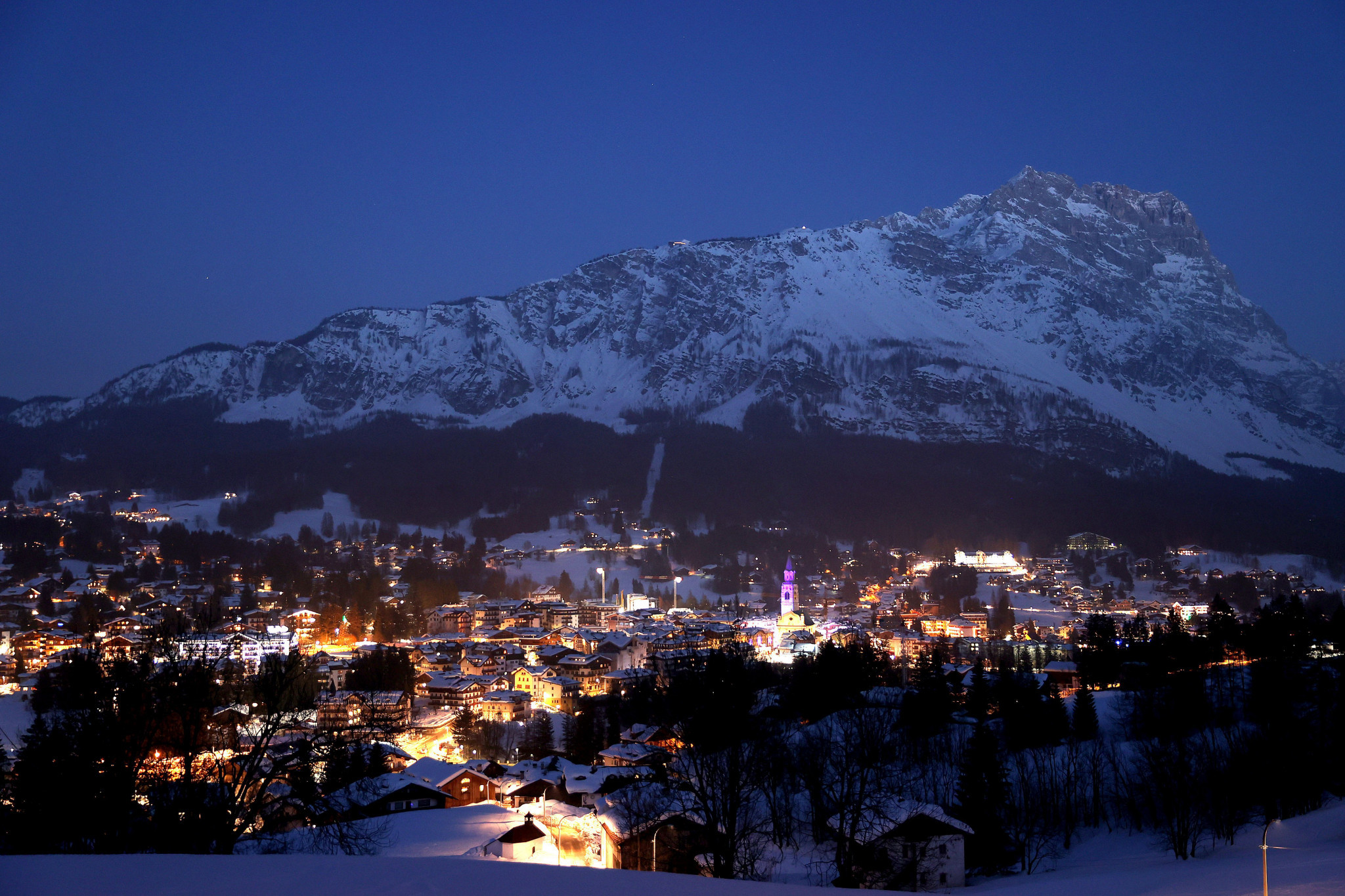 Cortina d'Ampezzo is among the villages due to be visited by the Milan Cortina 2026 delegation  ©Getty Images