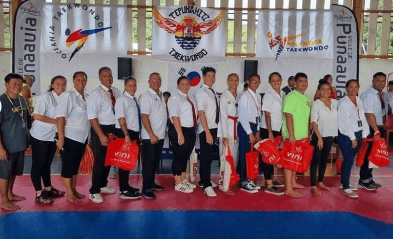A taekwondo event was held in Tahiti to help train new coaches and referees ©Polynesia Taekwondo