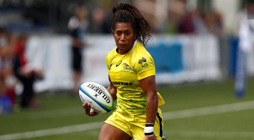 Elliah Green pictured in action on an unbeaten day for Australia, which also guaranteed Olympic qualification ©World Rugby/Martin Seras Lima