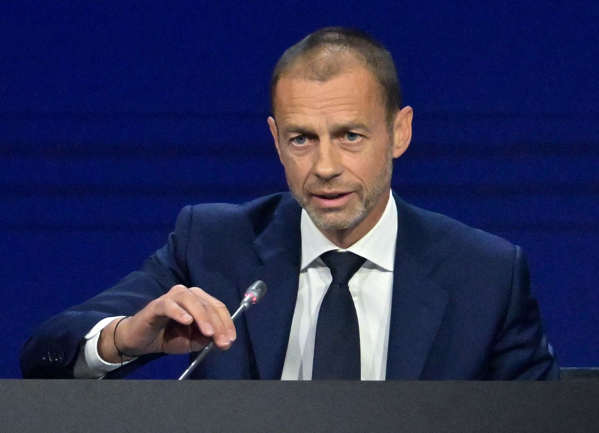 UEFA President Aleksander Čeferin insisted the ties with CONMEBOL are "not an alliance against anyone" ©Getty Images