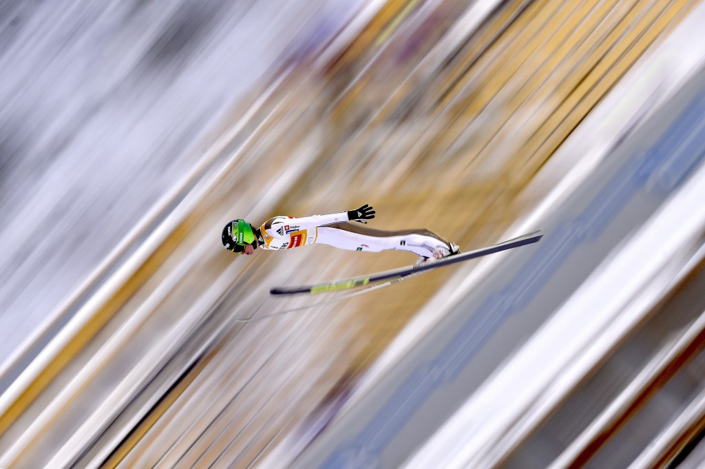 Peter Prevc is all but guaranteed the overall Ski Jumping World Cup title ©Getty Images