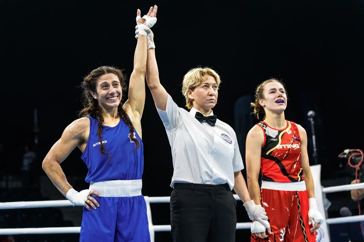 There was a win for Canada in the under-54kg thanks to Scarlett Delgado, at the expense of Australian Rachael Kavanagh ©IBA