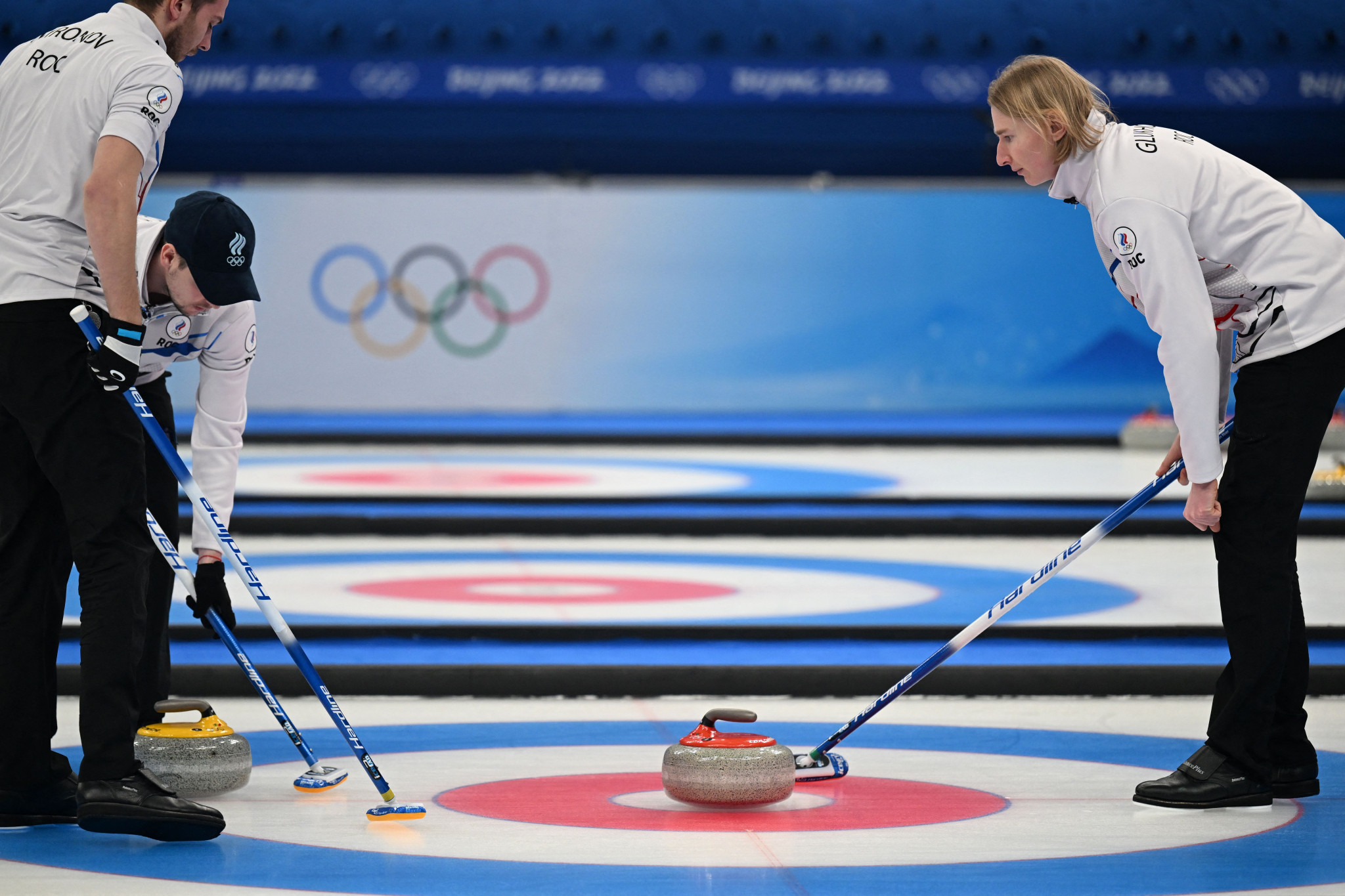 The Russian Olympic Committee men's team finished eighth at the Beijing 2022 Winter Olympics in the curling competition ©Getty Images