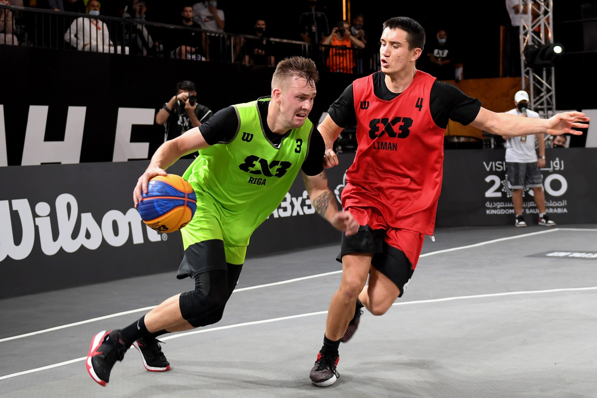 Liman and Riga competed in the FIBA 3x3 World Tour final last year ©Getty Images