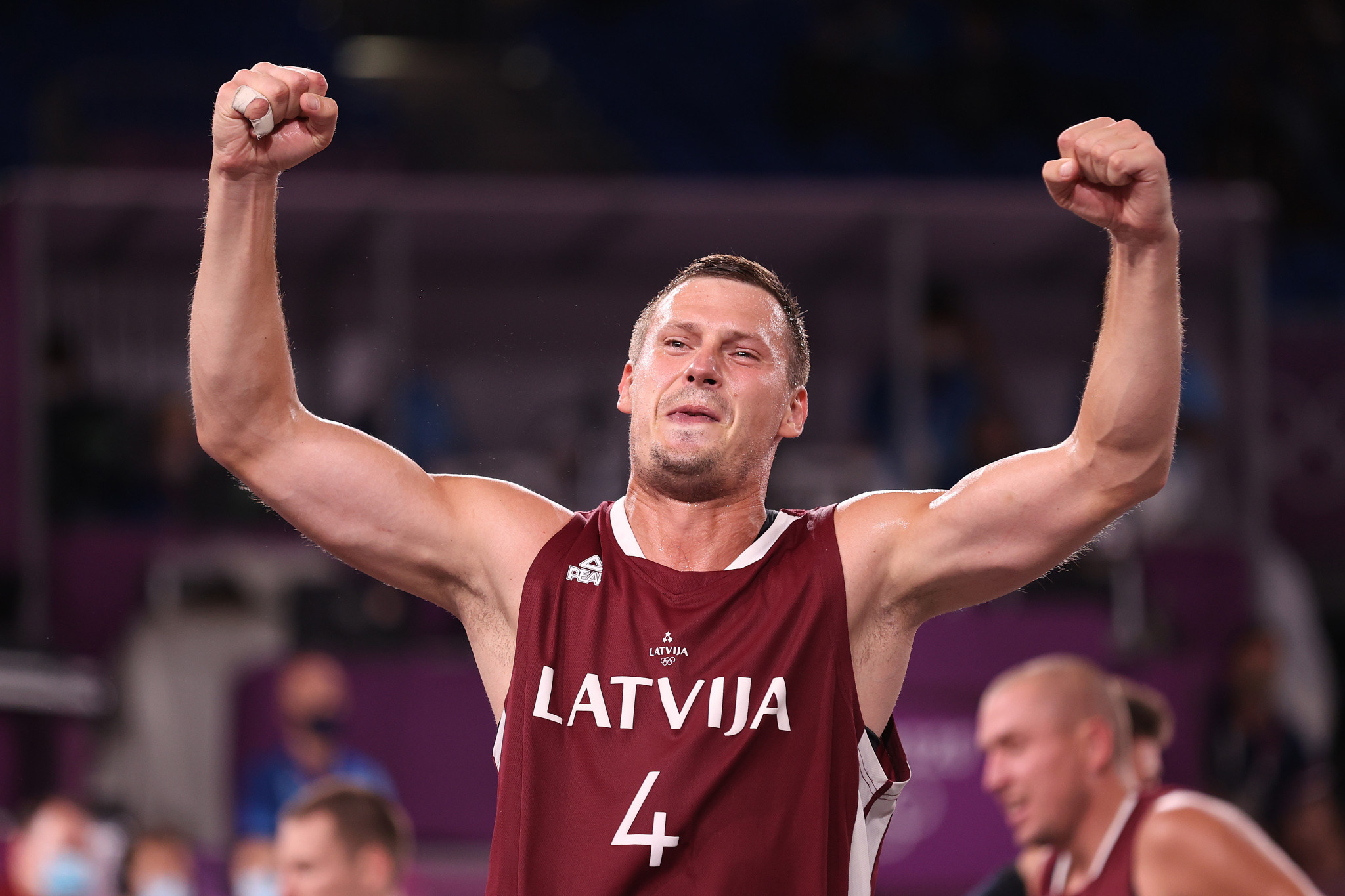 Two members of Riga's quartet for the FIBA 3x3 World Tour event in Utsunomiya won gold at the Tokyo 2020 Olympics ©Getty Images