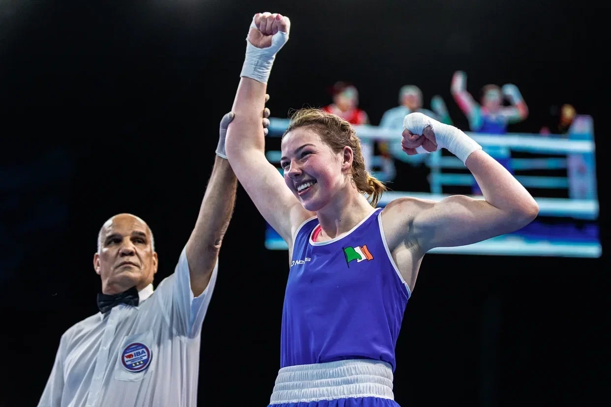 Lisa O'Rourke won by unanimous decision in her under-70kg bout ©IBA