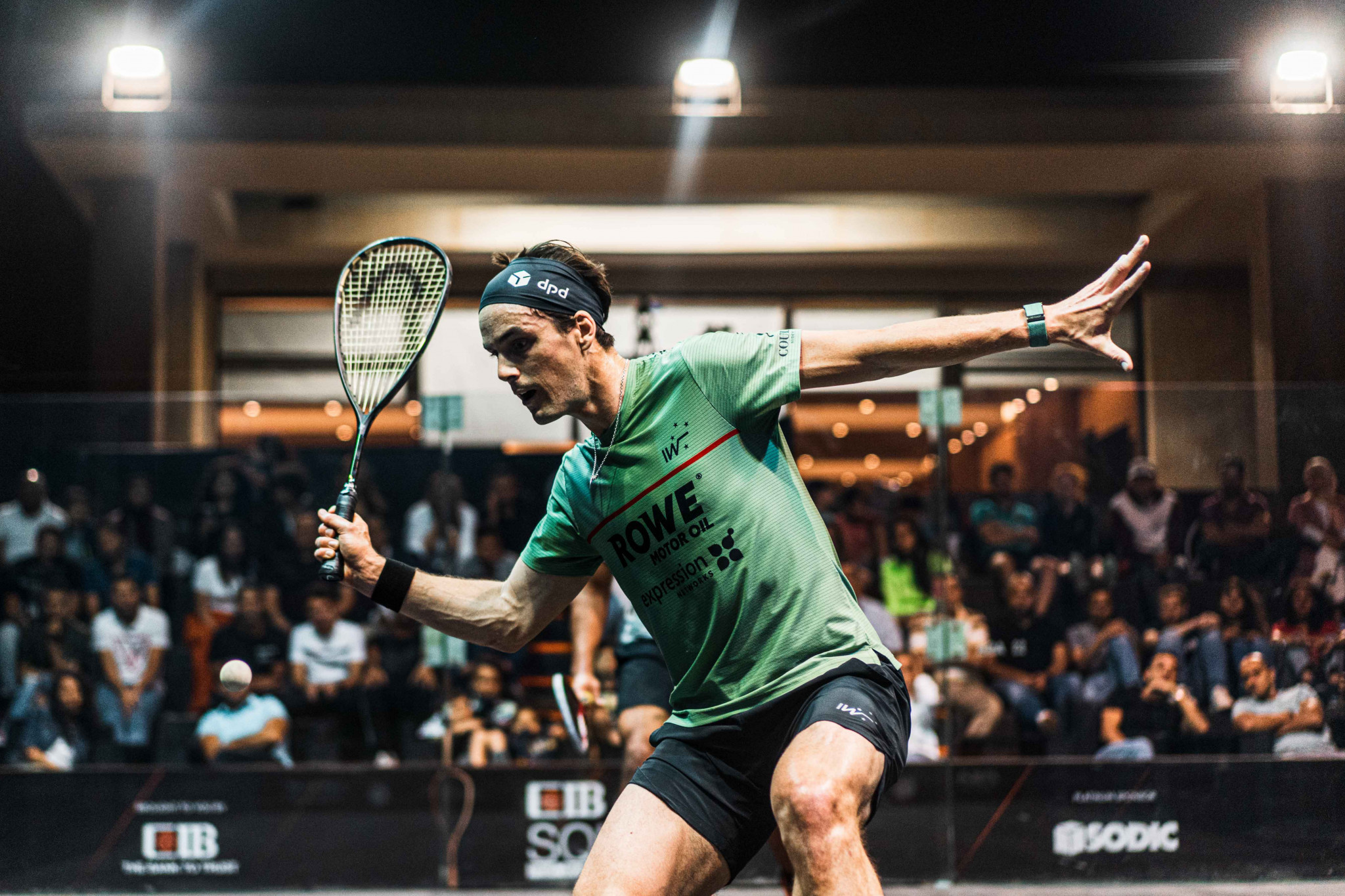 Men's top seed Paul Coll won his opening match at the PSA World Championships in Cairo ©PSA World Tour