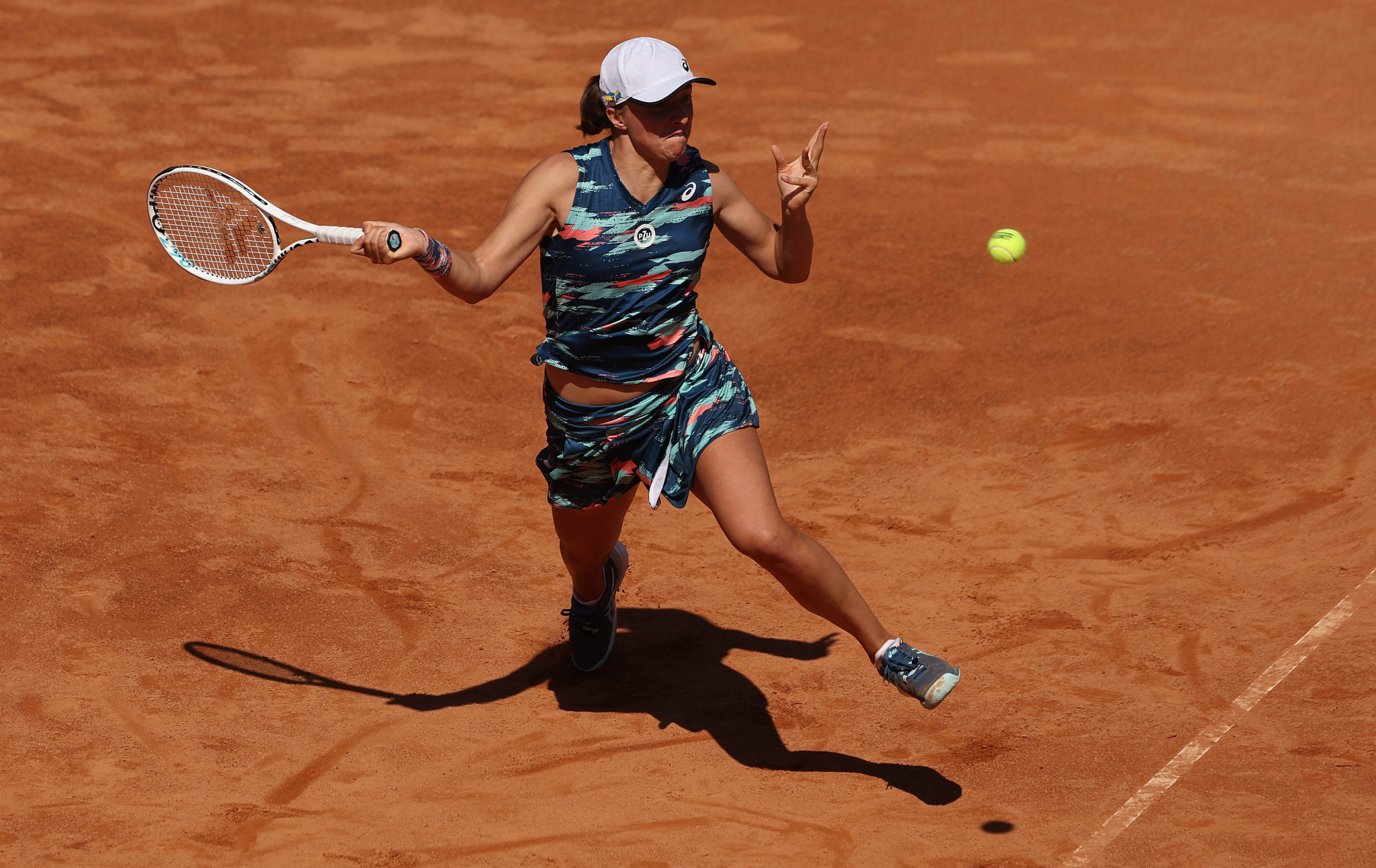 Iga Świątek won a 26th consecutive match on the WTA Tour as she reached the last four at the Foro Italico ©Getty Images