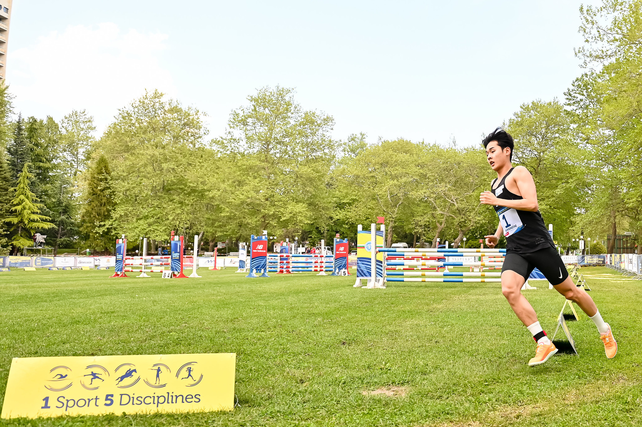 Jun Woong-tae triumphed in Albena with a world record score ©UIPM World Pentathlon/Filip Komorous