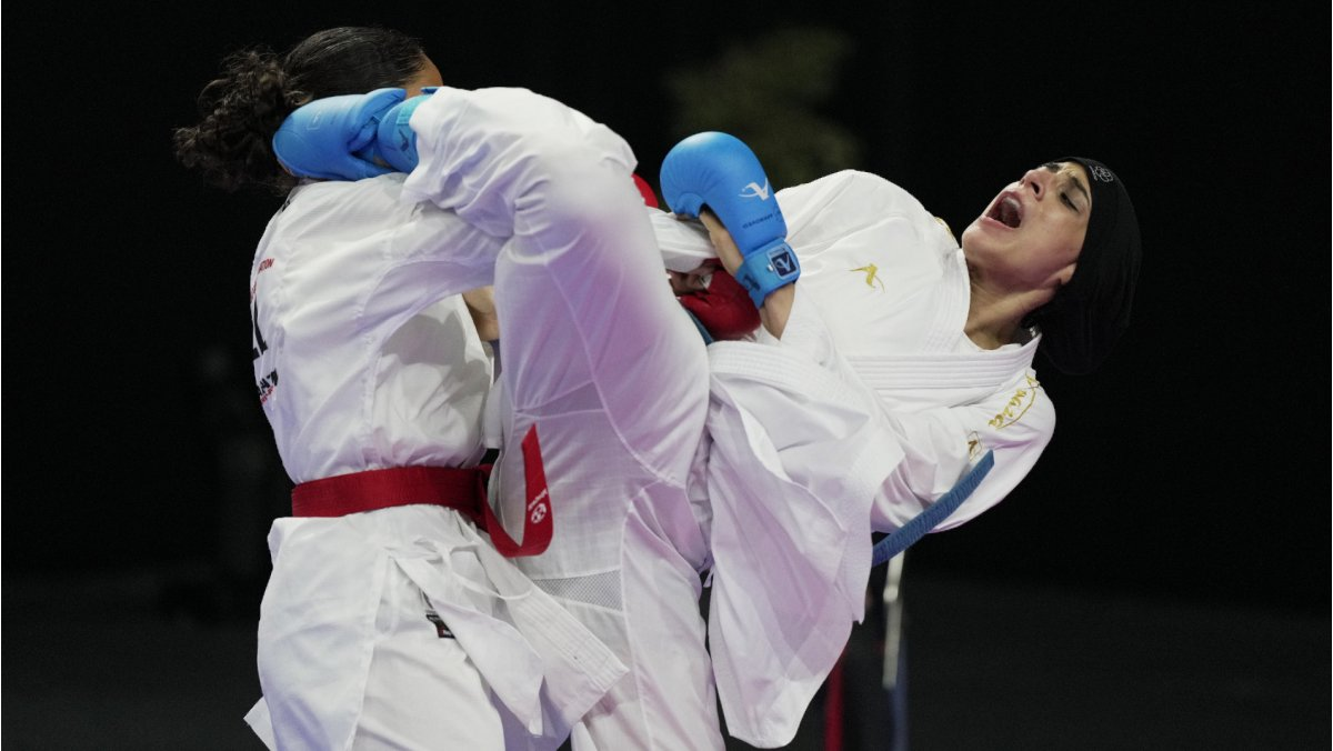 Three Egyptian athletes reached finals on the second day of competition ©WKF