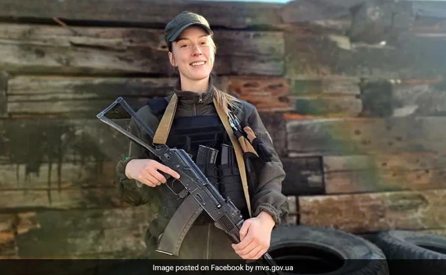 Kristina Dmitrenko abandoned her sporting preparations to join the Ukrainian National Guard following the Russian invasion ©Ukrainian Government