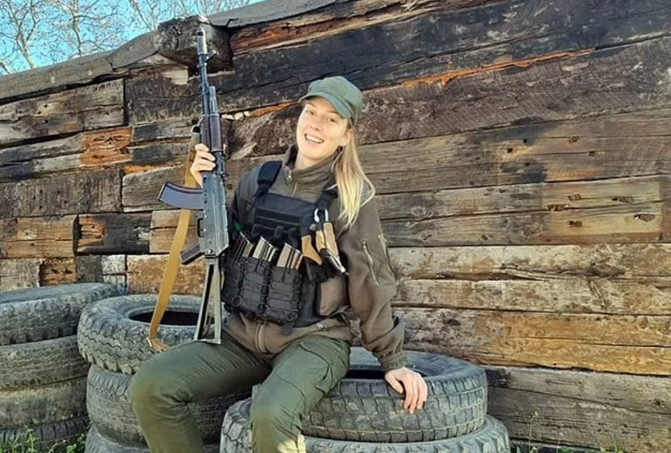 Kristina Dmitrenko has "no fear" of Russian forces after joining the war effort ©Ukrainian Government