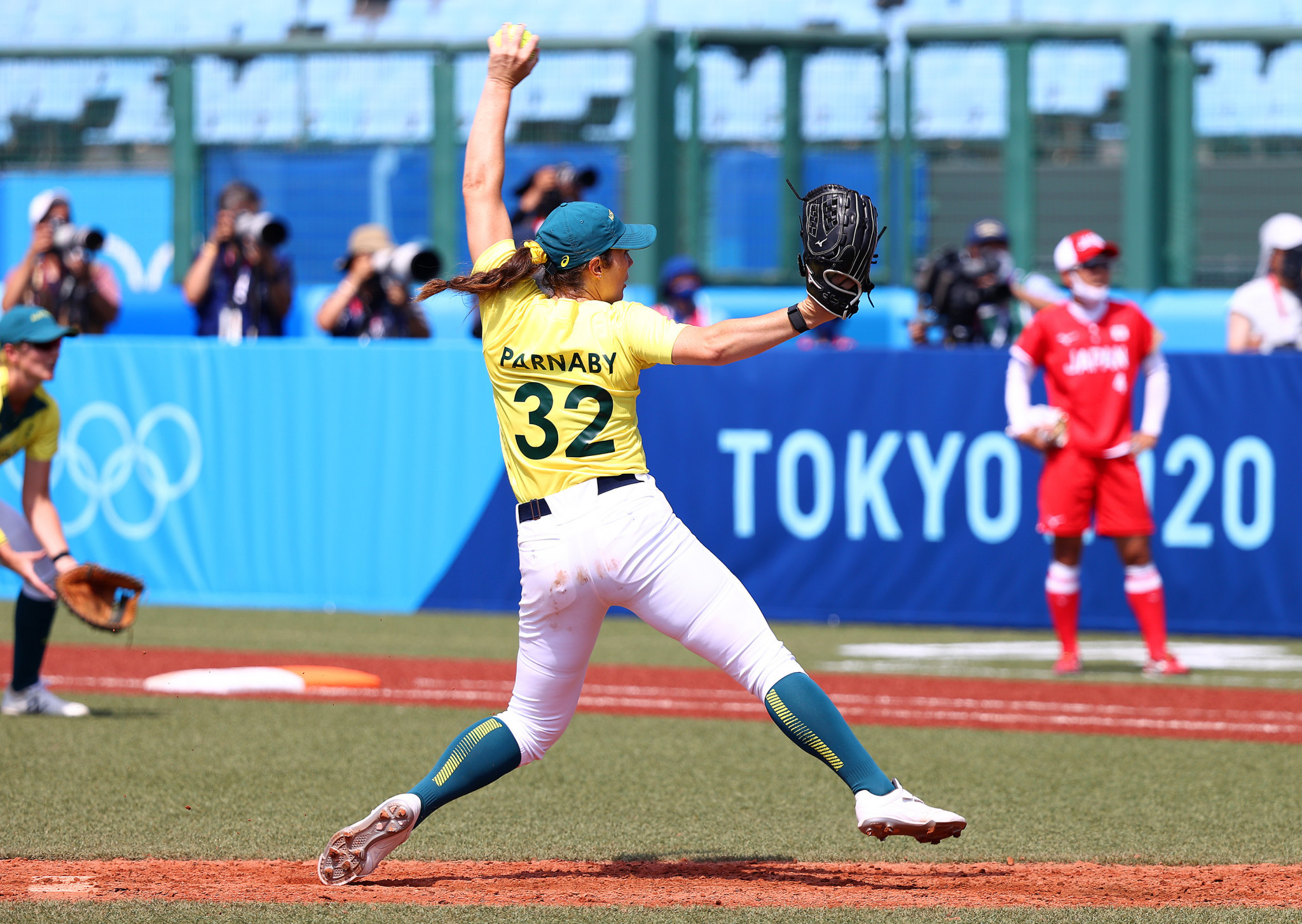Pitcher Kaia Parnaby is in Australia's 15-player squad ©Getty Images