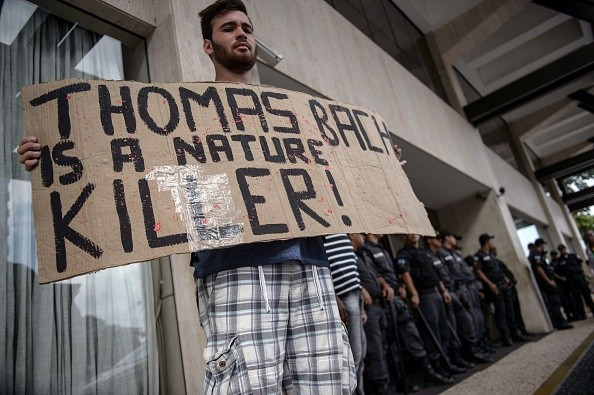 Thomas Bach was dubbed a nature killer by protesters last year