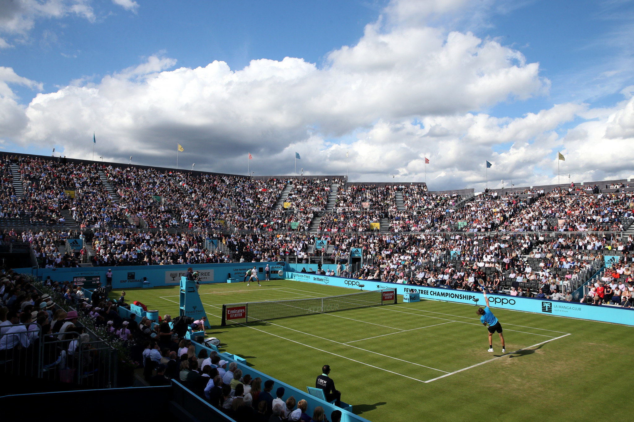 ATP ranking points will remain at the Queen's Club Championships and Eastbourne International, despite players from Russia and Belarus being banned ©Getty Images