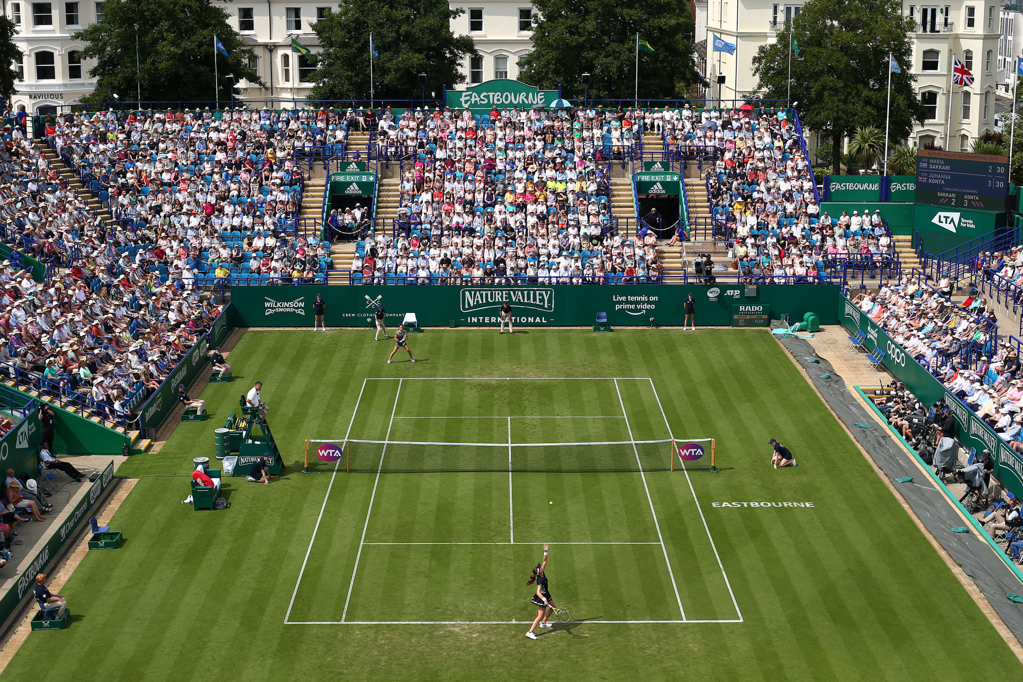 Russian and Belarusian players are not due to play at the Queen's Club Championships or Eastbourne International after being banned in response to the invasion of Ukraine ©Getty Images