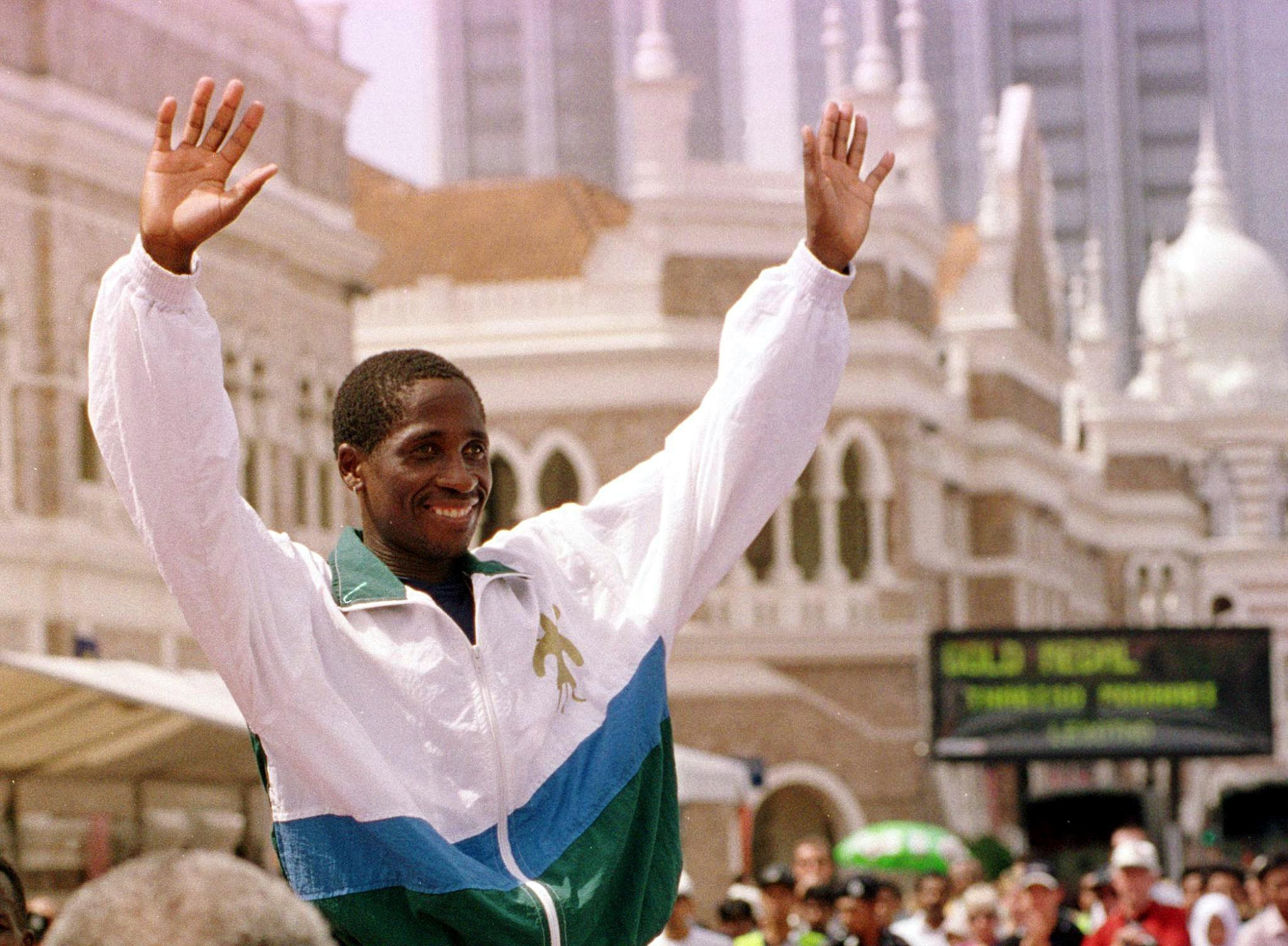 Thabiso Moqhali won Lesotho's only Commonwealth Games gold medal in the marathon at Kuala Lumpur 1998 ©Getty Images
