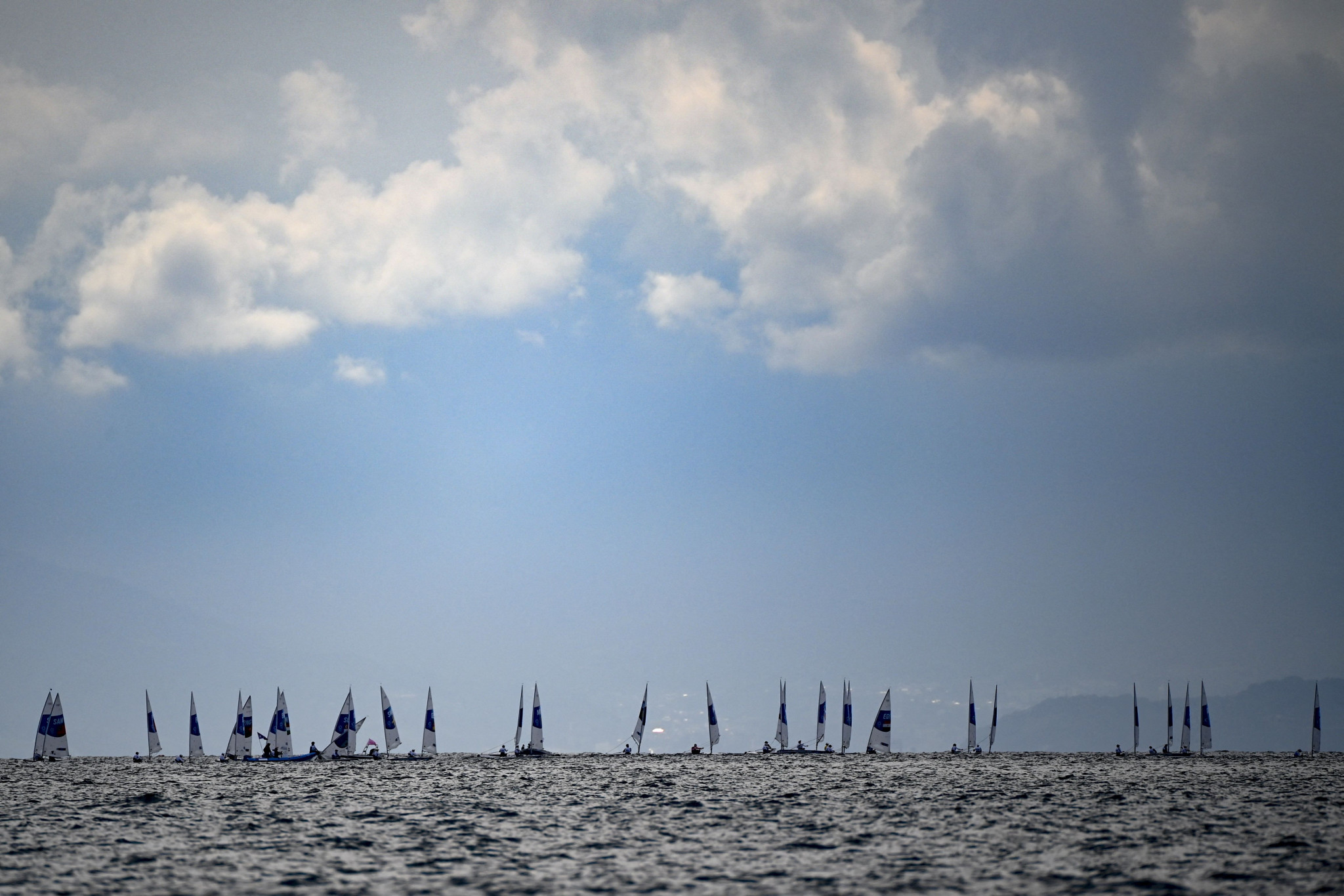 Sailors were able to compete on day two following yesterday's postponement ©Getty Images