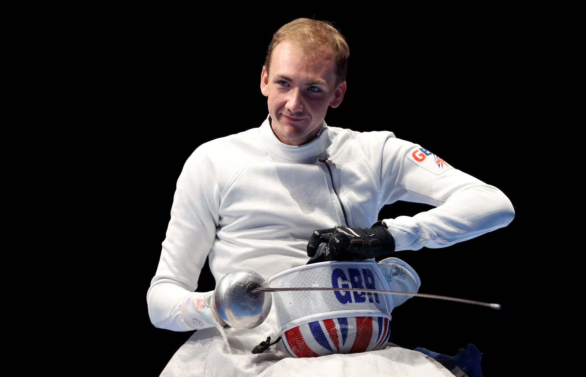 Piers Gilliver starred for England in the wheelchair men’s epee team event ©Getty Images