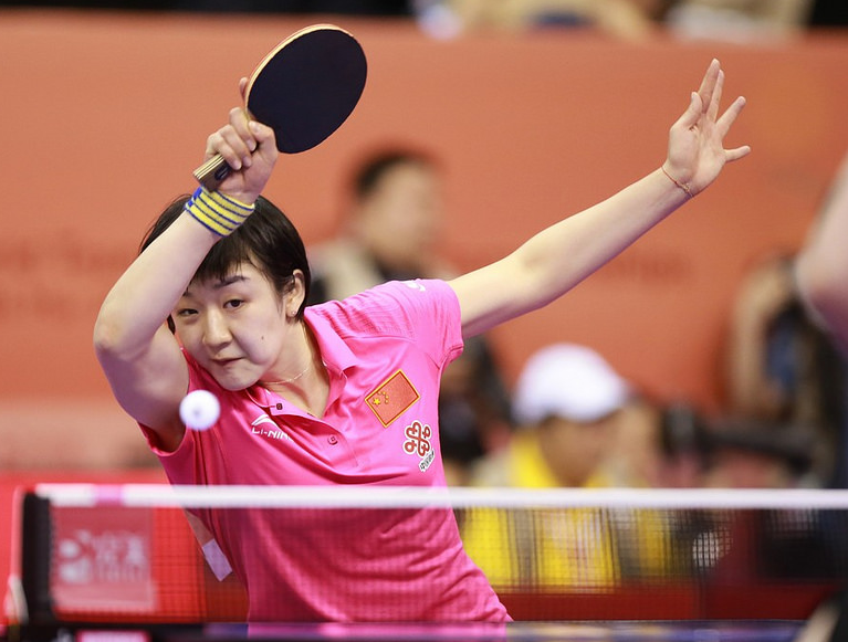 Zhu Juling was one of the winners for China on day one ©ITTF