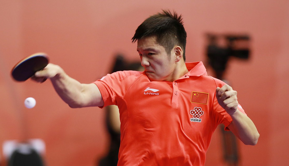 Fan Zhendong wrapped up the comfortable win for China's men against Greece ©ITTF