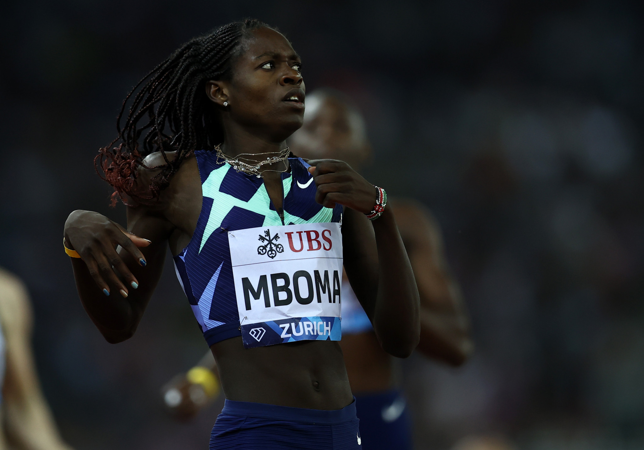 Christine Mboma won a historic Olympic silver medal for Namibia at Tokyo 2020 ©Getty Images