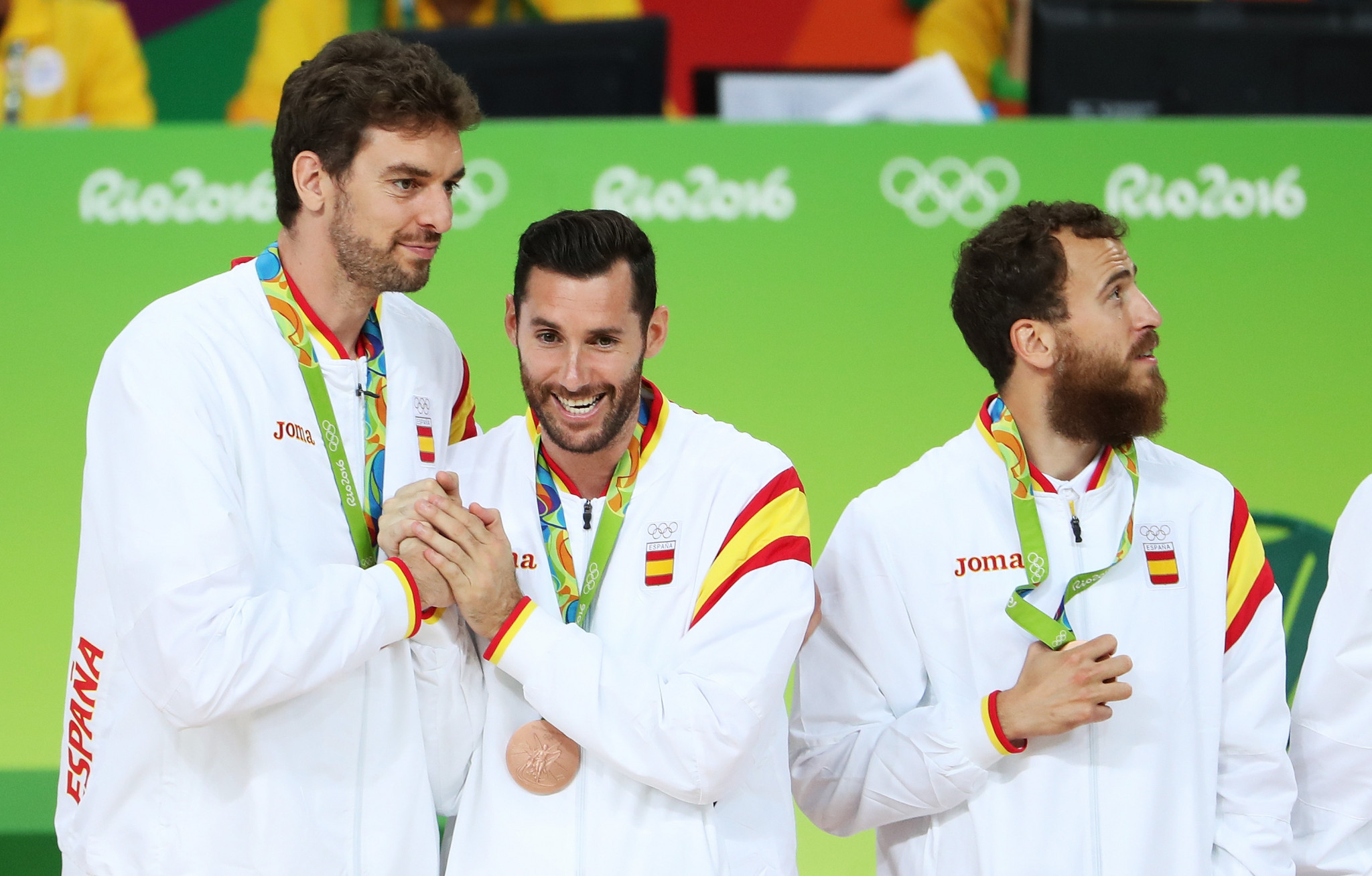 Pau Gasol Sáez, left, won three men's basketball medals for Spain at the Olympics ©Getty Images 