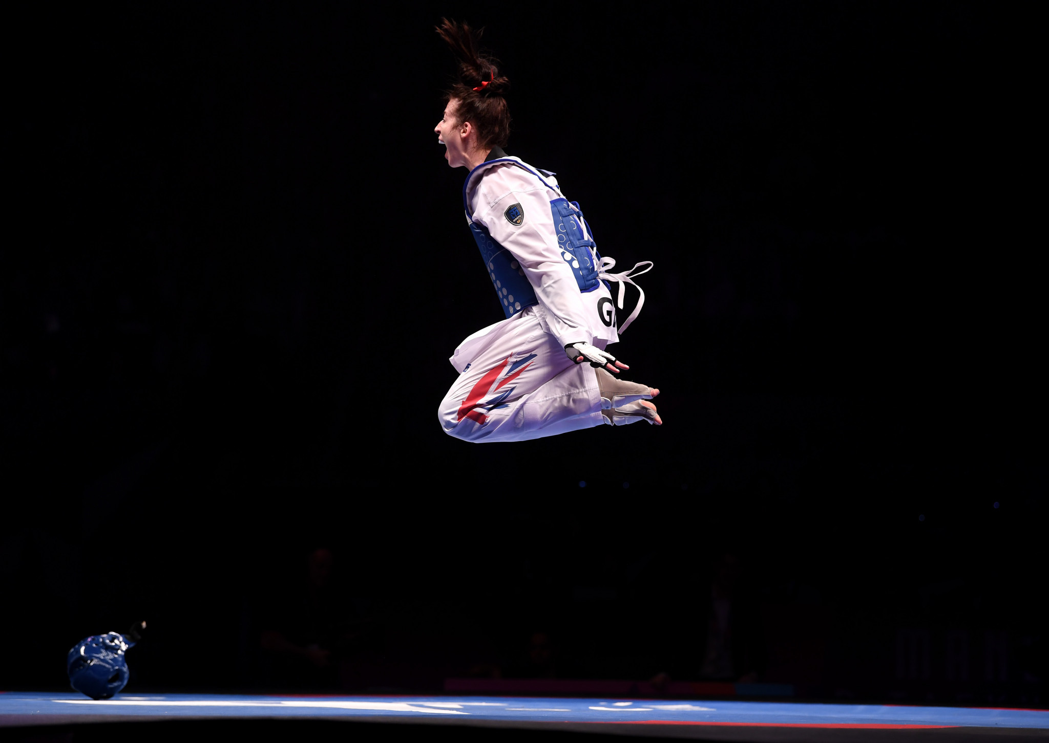 Bianca Walkden defended her women's over-73 title at the European Taekwondo Championships in Manchester ©Getty Images