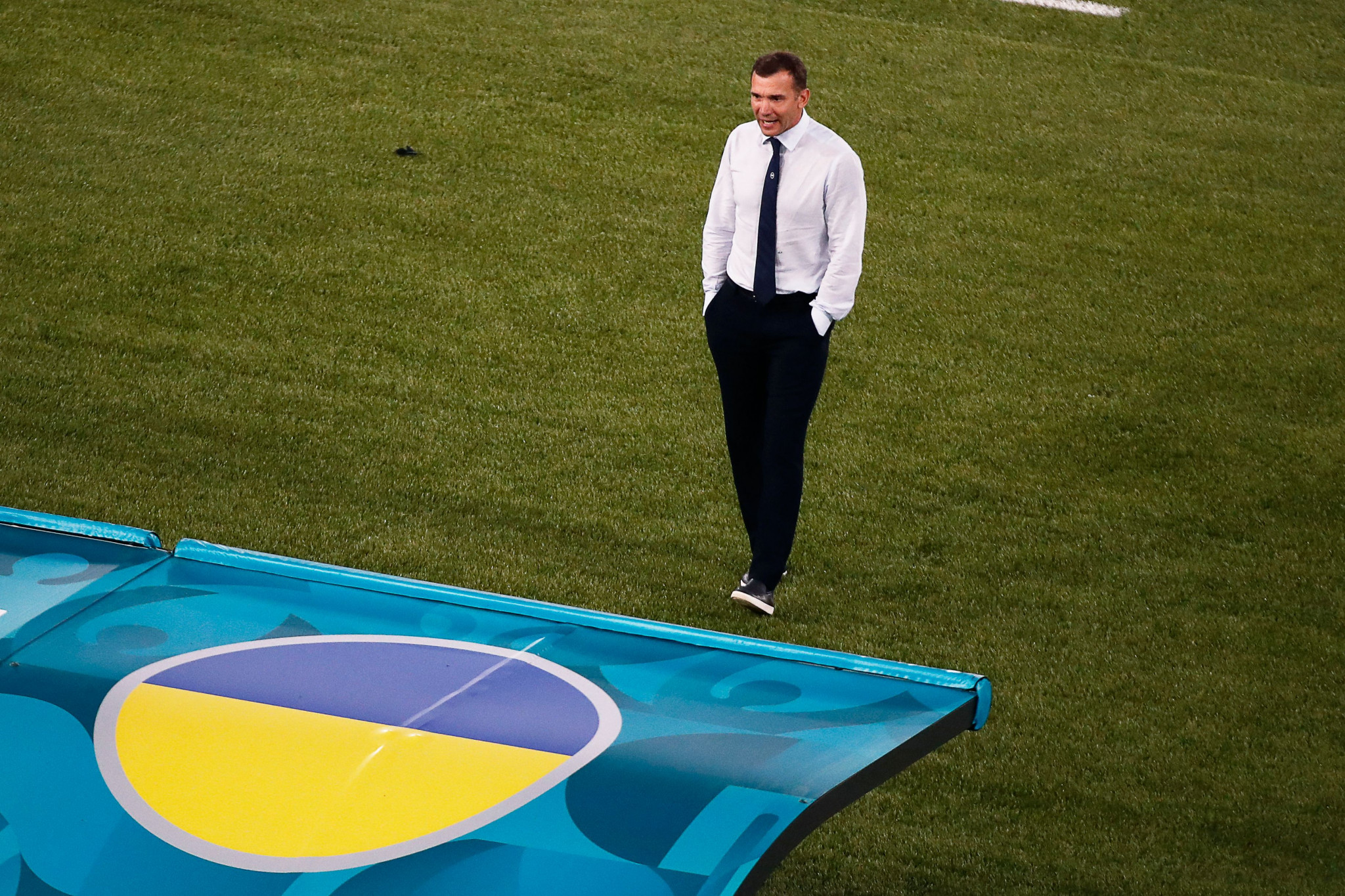 Andriy Shevchenko is Ukraine's record goalscorer and last year led the nation to the quarter-finals at Euro 2020 as a coach ©Getty Images