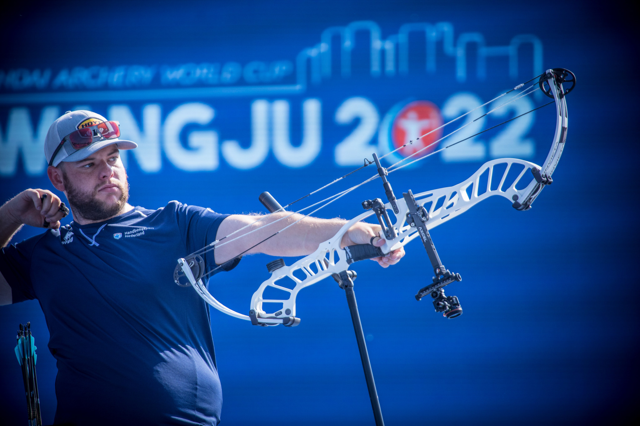 Mike Schloesser triumphed at the Archery World Cup ©Getty Images
