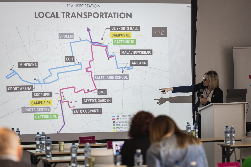 Transportation was one of the areas focused on in presentations ©EUSA