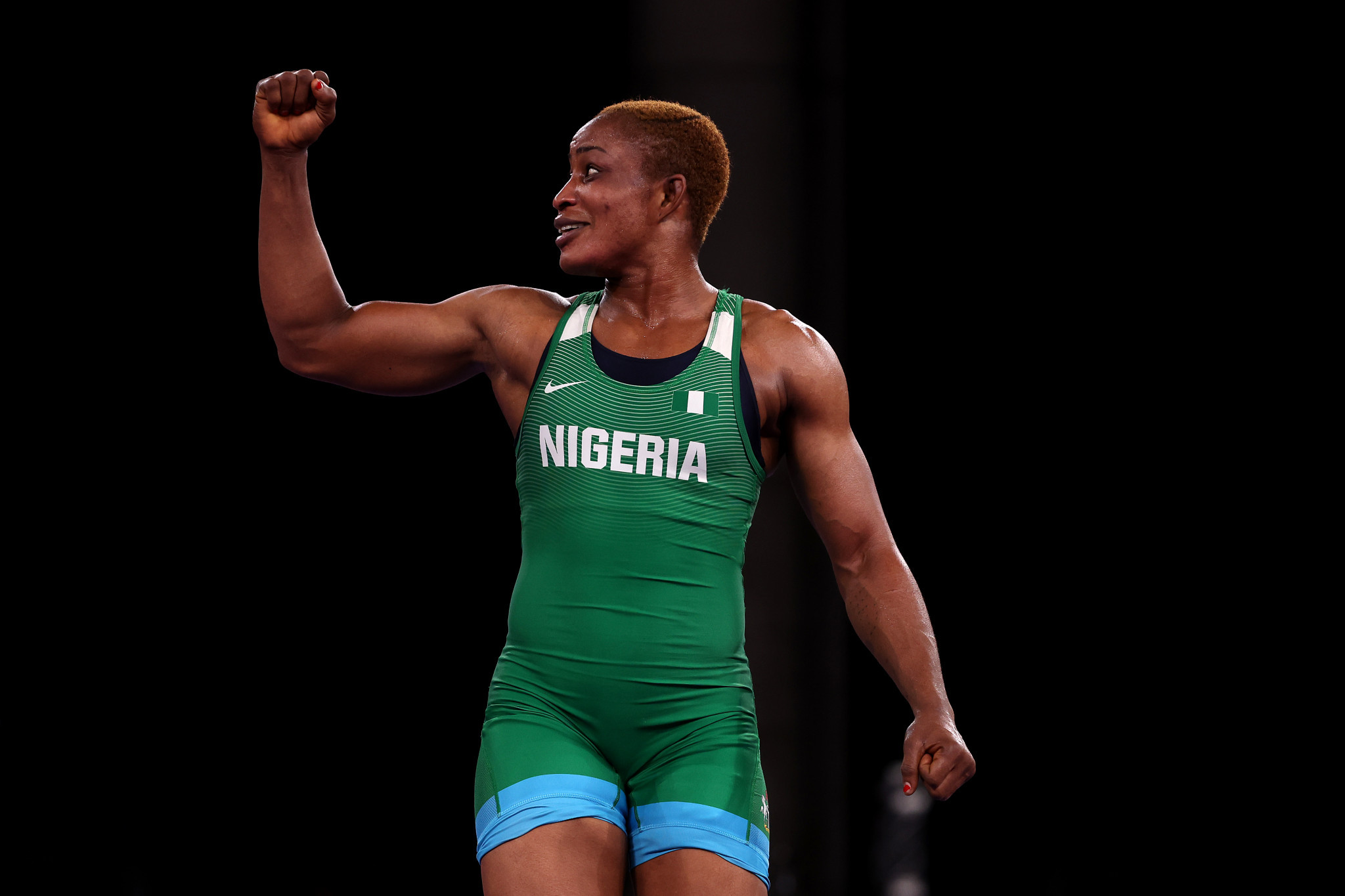 Blessing Oborududu has won 11 straight titles at the African Wrestling Championships ©Getty Images