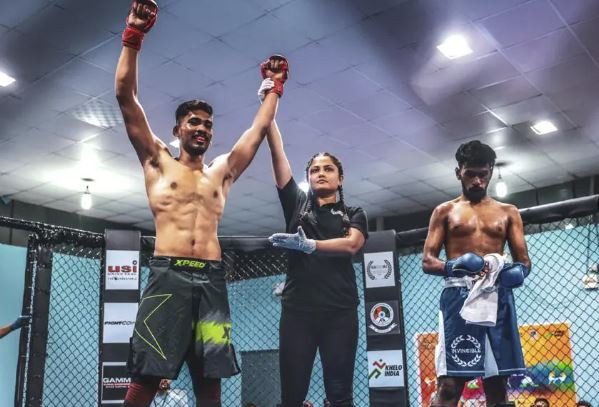 MMA and striking MMA fighters from India were in action in Hyderabad to become national champions ©GAMMA