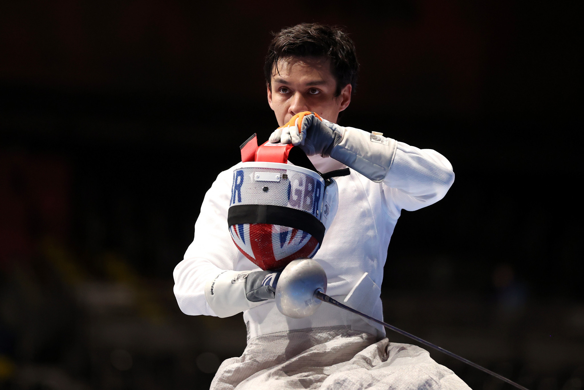 Oliver Lam-Watson won gold with the Piers Gilliver and Dimitri Coutya in the men's team sabre ©Getty Images