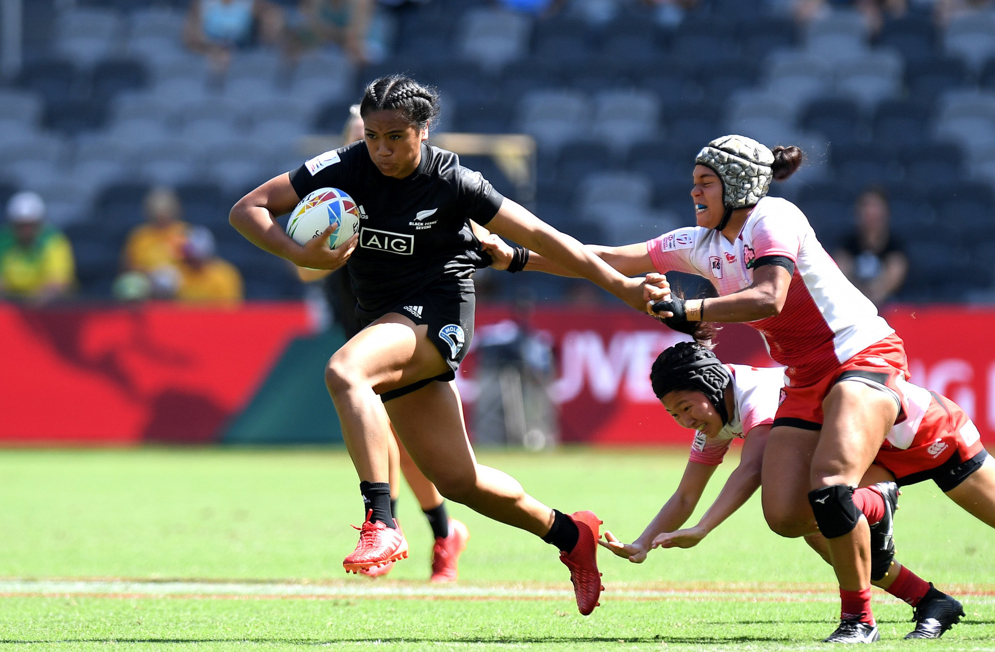 Alena Saili was among the scorers as New Zealand came back to beat Australia in Toulouse ©Getty Images