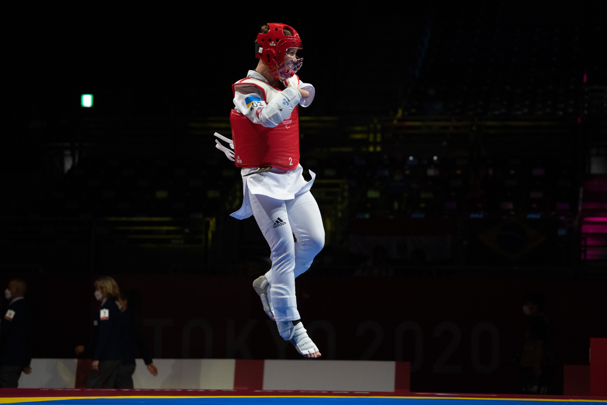 Viktoriia Marchuk won a silver medal for Ukraine at the European Taekwondo Championships ©Getty Images