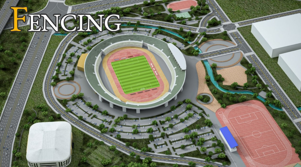 The as-yet-unbuilt Southwest Sports Complex is the proposed fencing venue for the Chungcheong 2027 World University Games ©Chungcheong Megacity Bid Committee