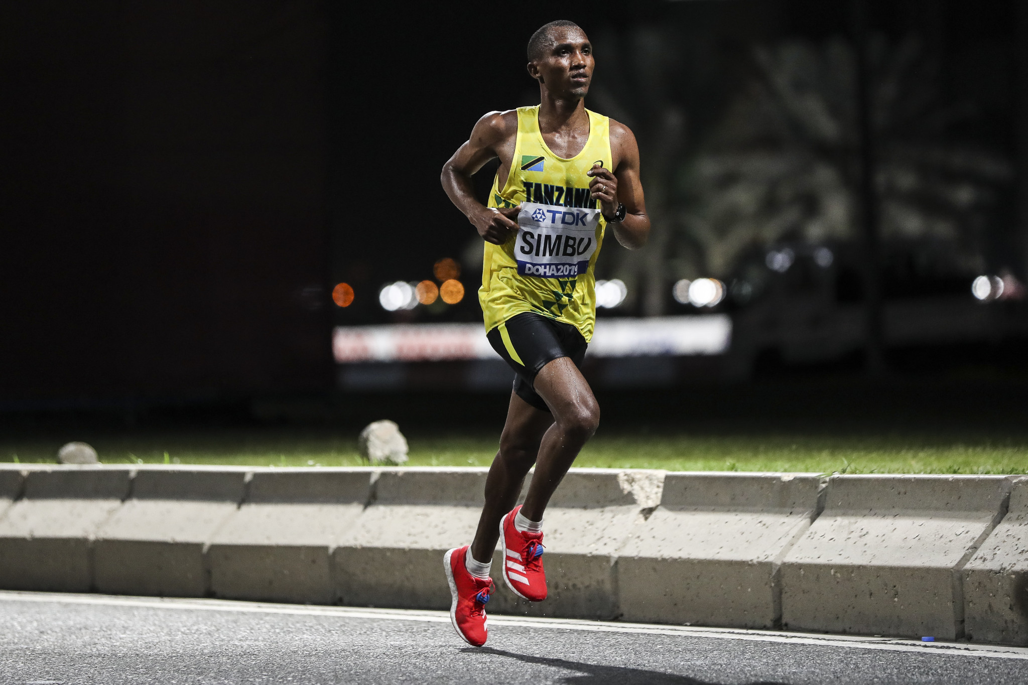 Alphonce Simbu finished seventh in the men's marathon at the Tokyo 2020 Olympics ©Getty Images