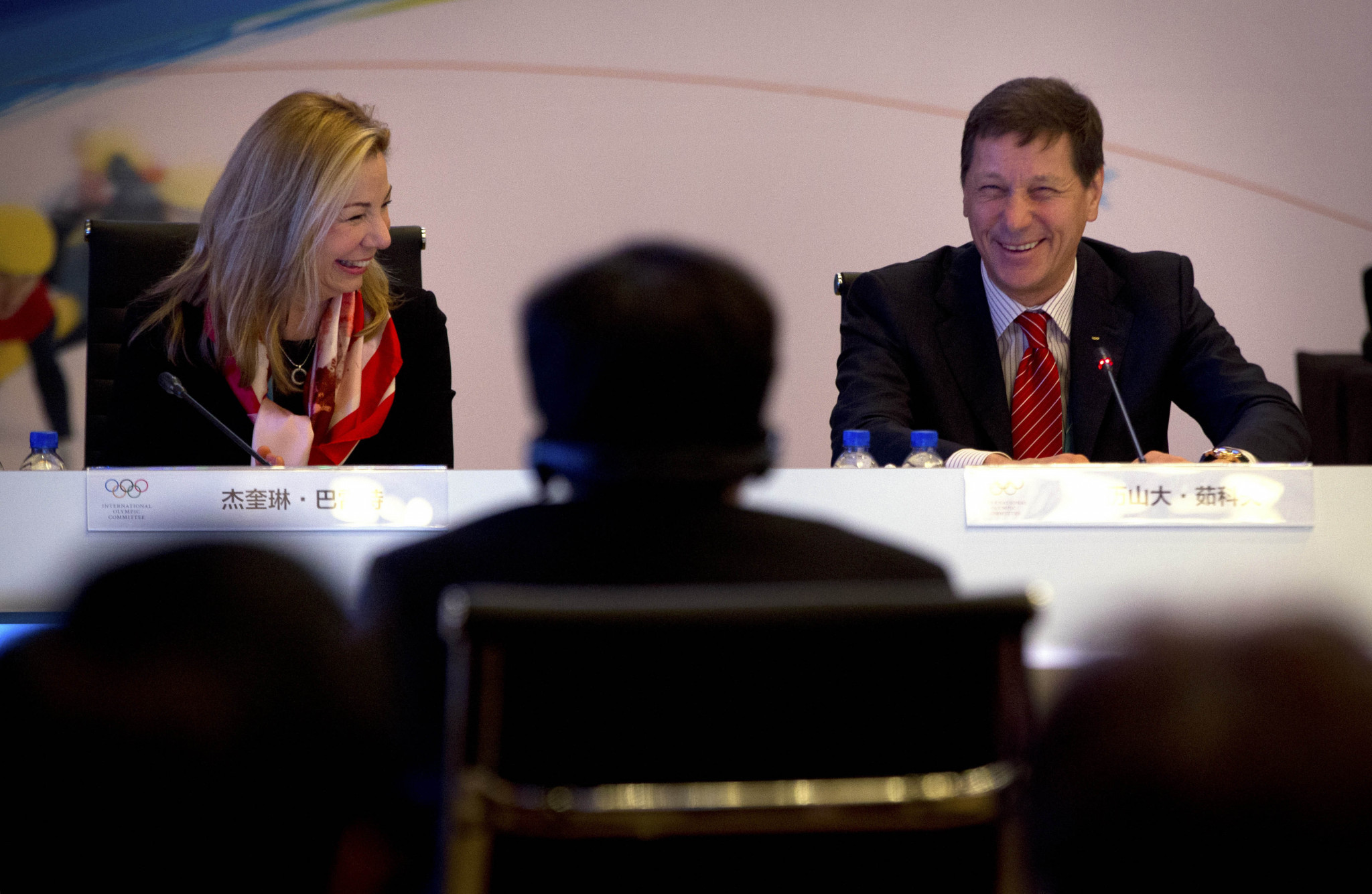 IOC director of future Olympic Games hosts Jacqueline Barrett, left, argued the new process for awarding the Games is beneficial because 