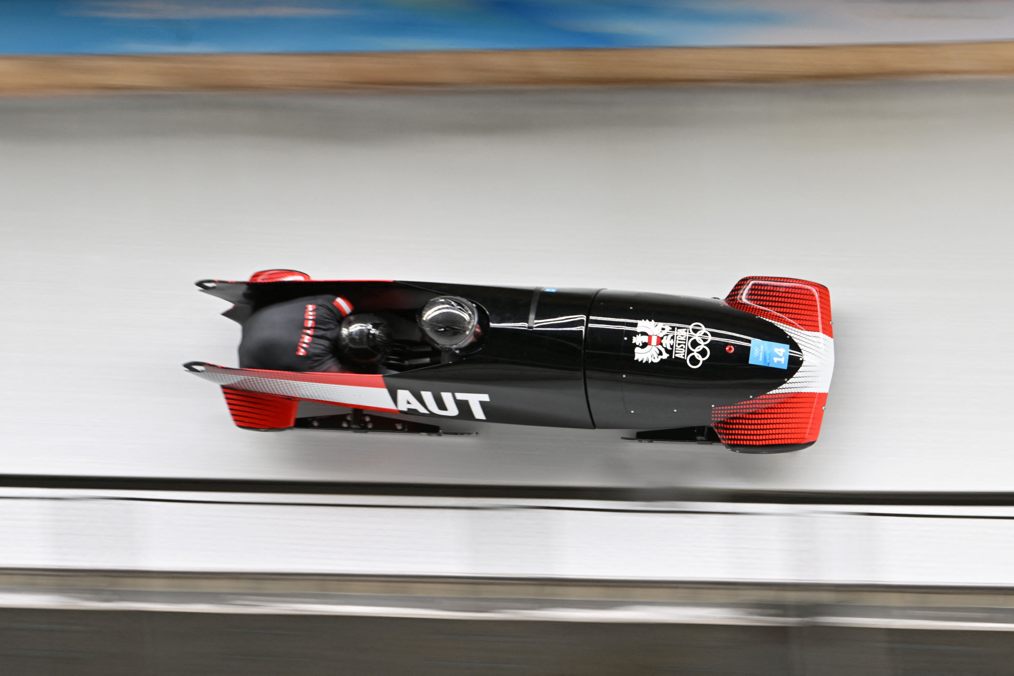 Benjamin Maier's two-man bobsled came fifth a Beijing 2022 ©Getty Images