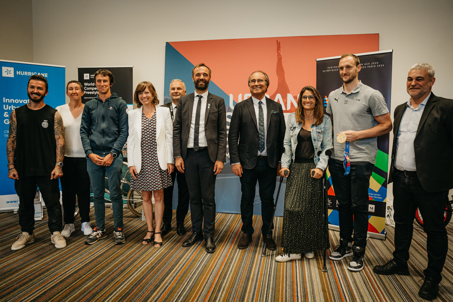 Montpellier, Sète, and Millau launched a campaign to be Paris 2024 preparation centres at the Urban Sports Summit in Montpellier ©Hurricane - FISE