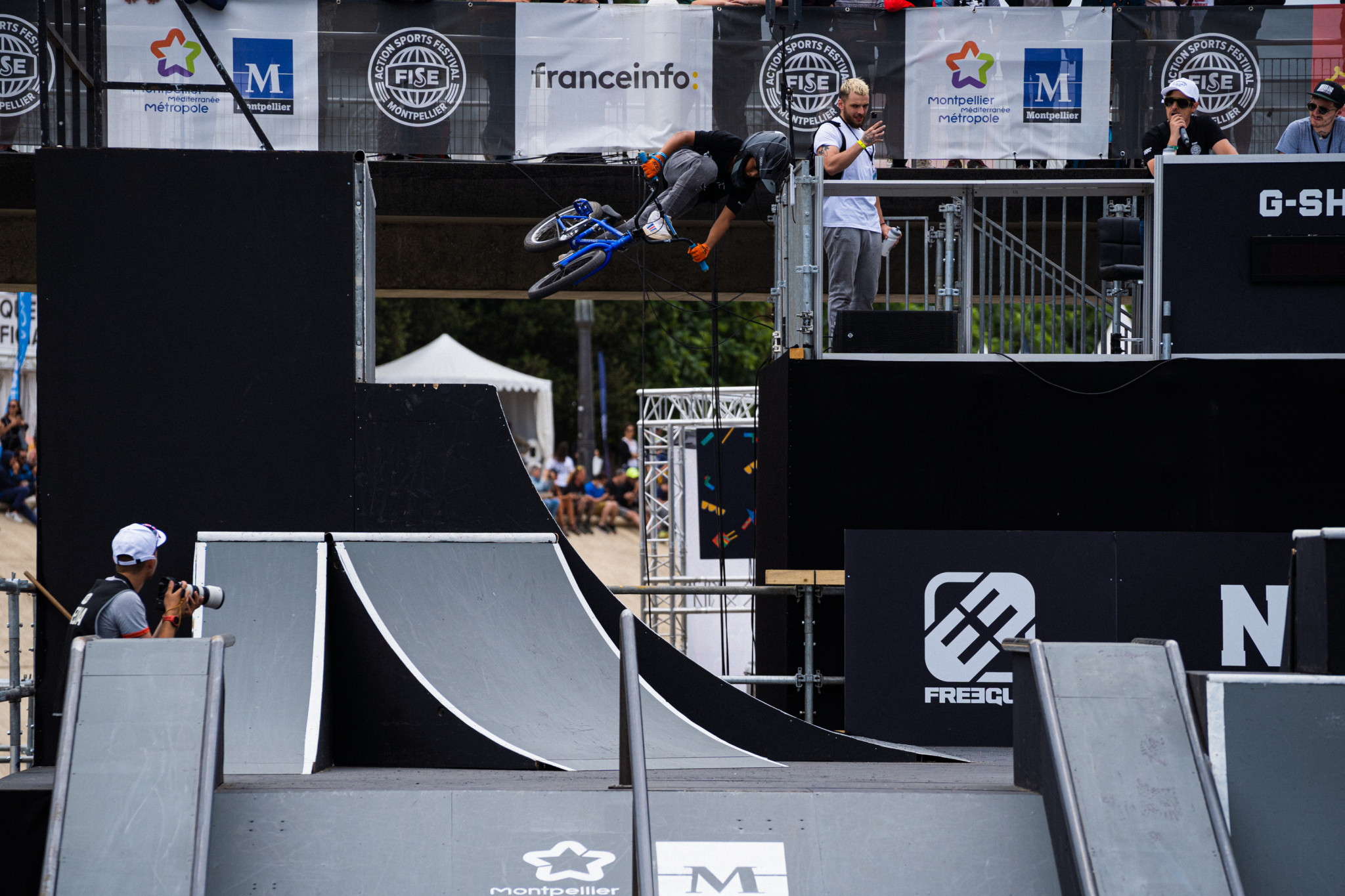 The second day of the International Extreme Sports Festival (FISE) also took place in Montpellier as it is running parallel to the Urban Sports Summit ©Hurricane - FISE